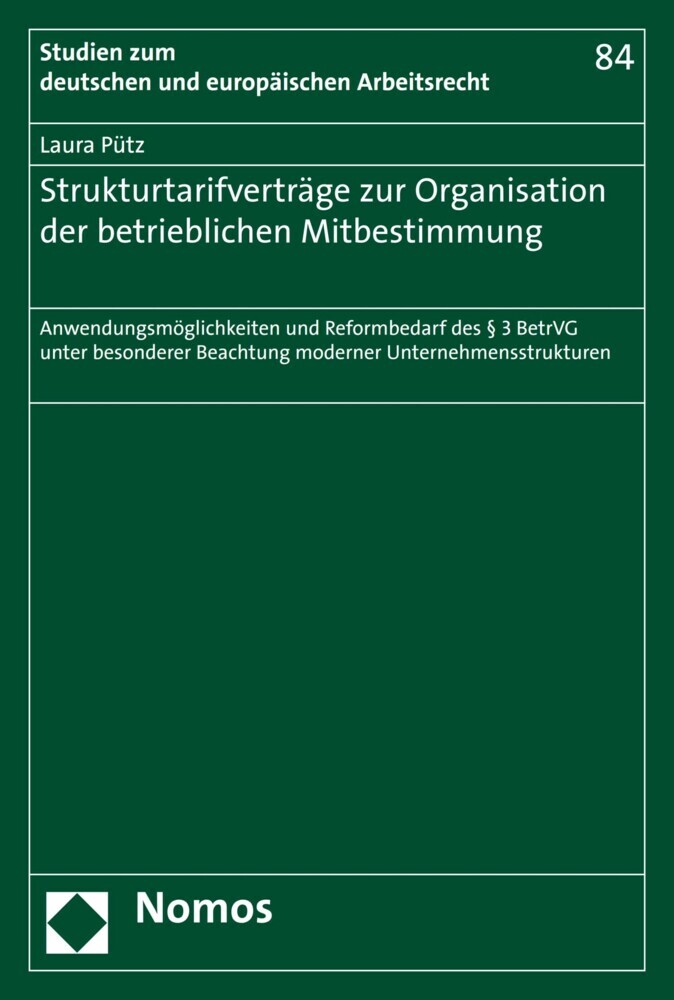 Strukturtarifverträge zur Organisation der betrieblichen Mitbestimmung main product photo