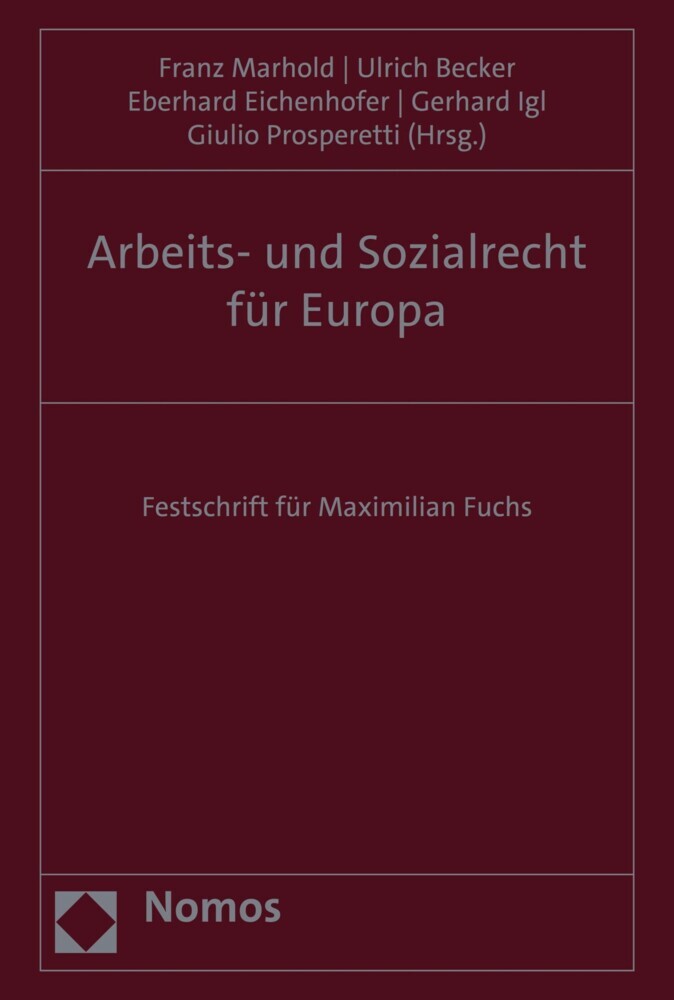 Arbeits- und Sozialrecht für Europa main product photo