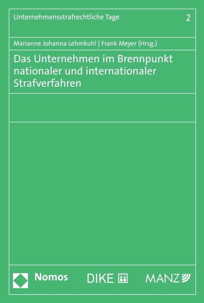 Das Unternehmen im Brennpunkt nationaler und internationaler Strafverfahren main product photo