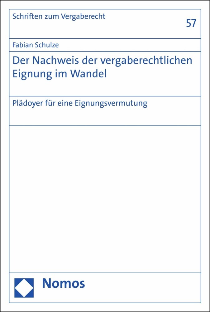 Der Nachweis der vergaberechtlichen Eignung im Wandel main product photo