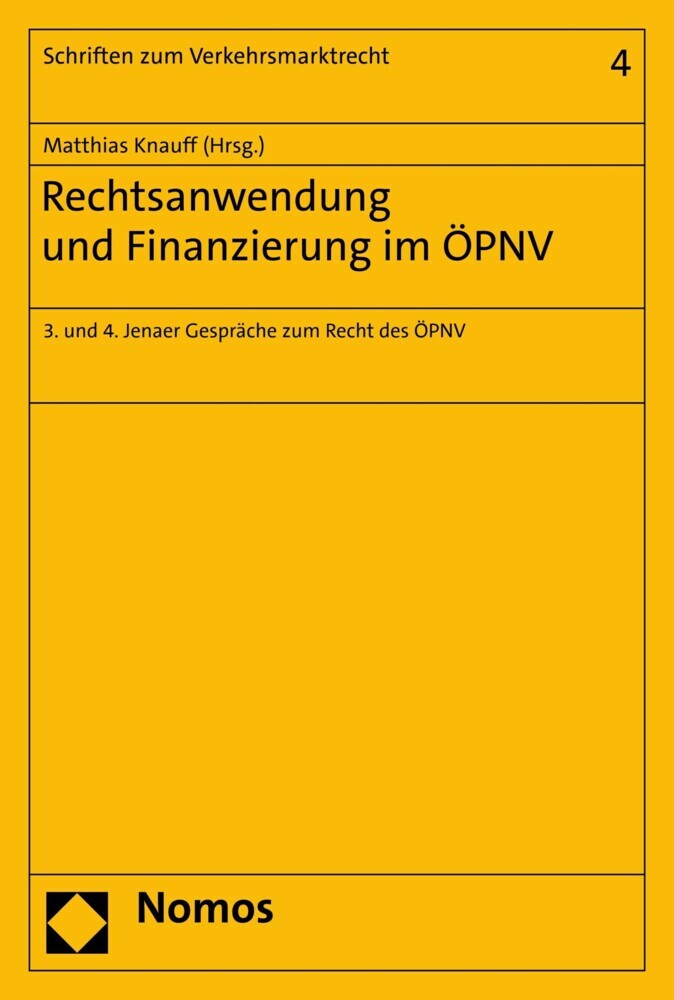 Rechtsanwendung und Finanzierung im ÖPNV main product photo