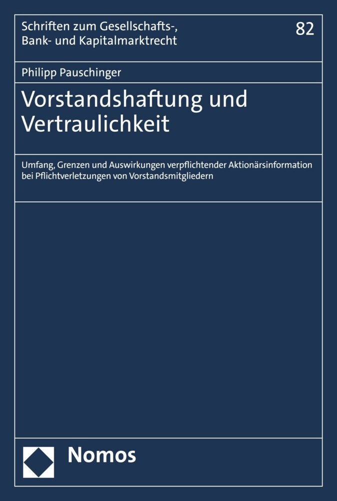 Vorstandshaftung und Vertraulichkeit main product photo