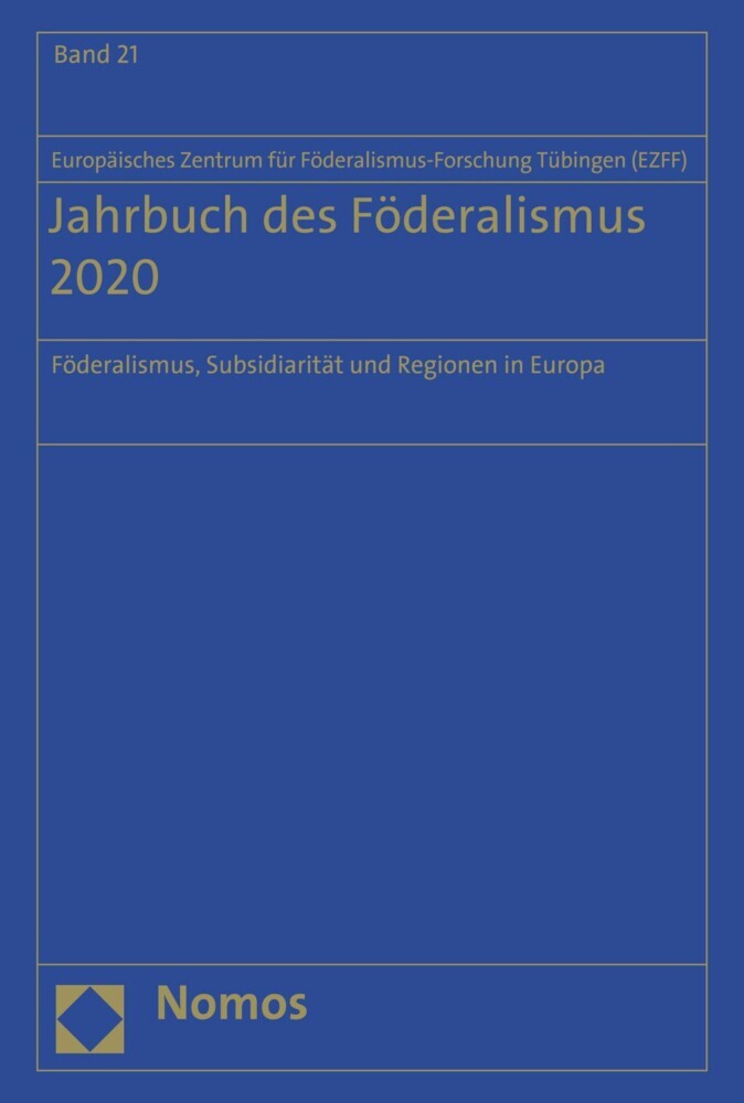 Jahrbuch des Föderalismus 2020 main product photo