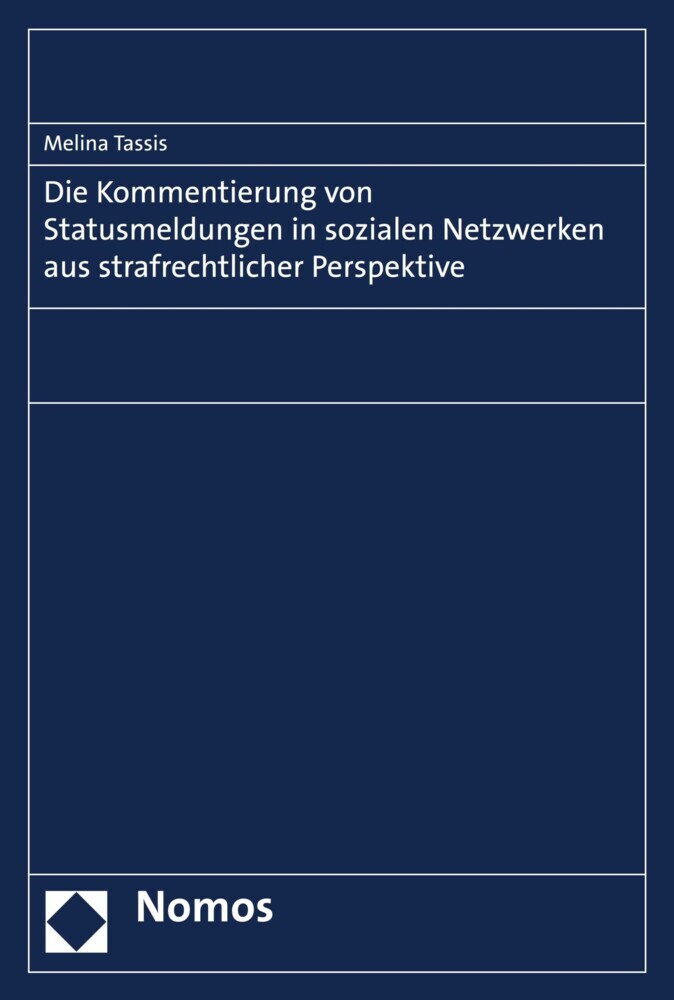 Die Kommentierung von Statusmeldungen in sozialen Netzwerken aus strafrechtlicher Perspektive main product photo