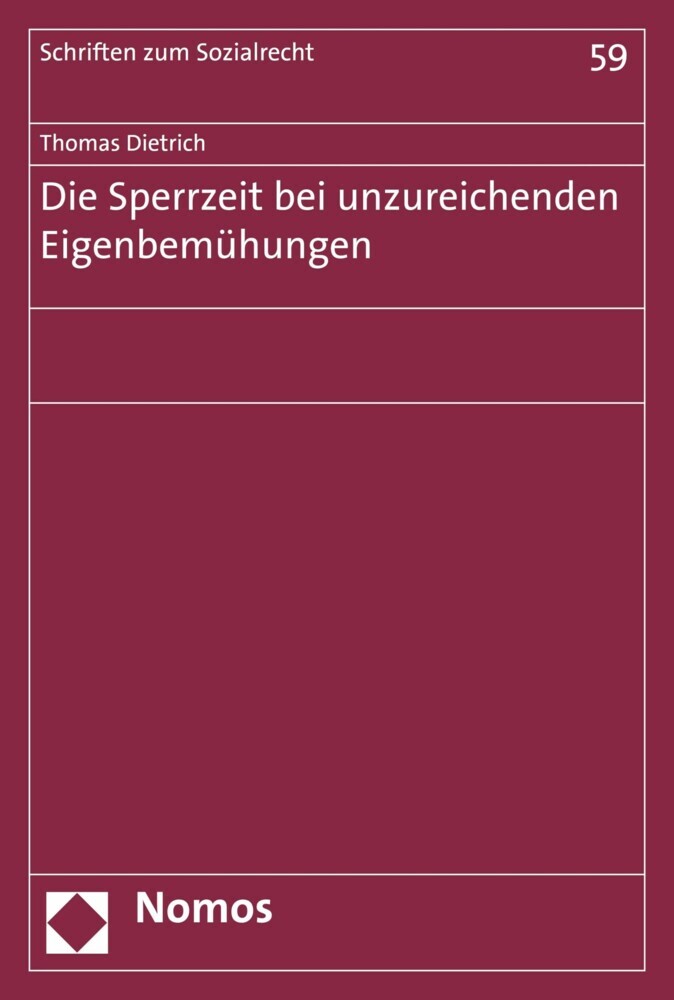 Die Sperrzeit bei unzureichenden Eigenbemühungen main product photo