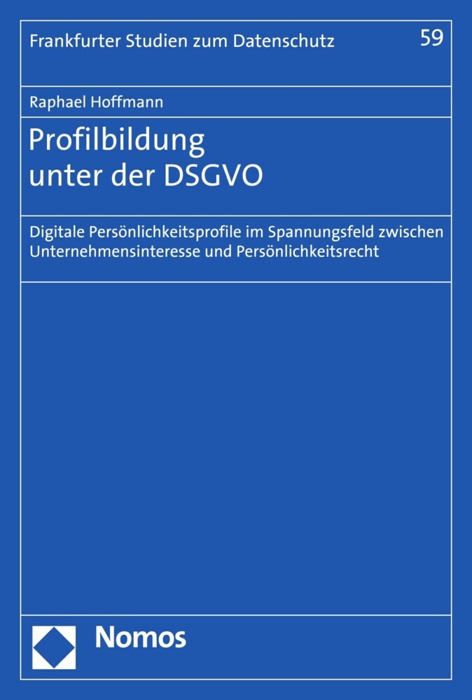 Profilbildung unter der DSGVO main product photo