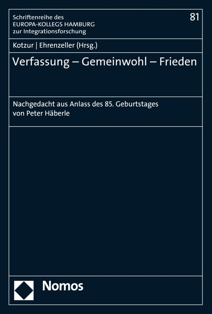 Verfassung - Gemeinwohl - Frieden main product photo