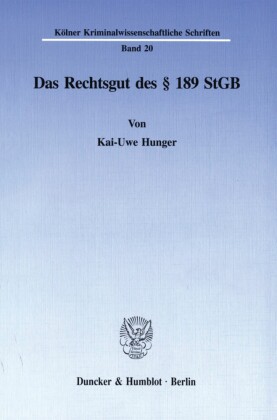 Das Rechtsgut des    189 StGB.