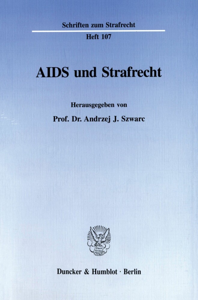 AIDS und Strafrecht. main product photo