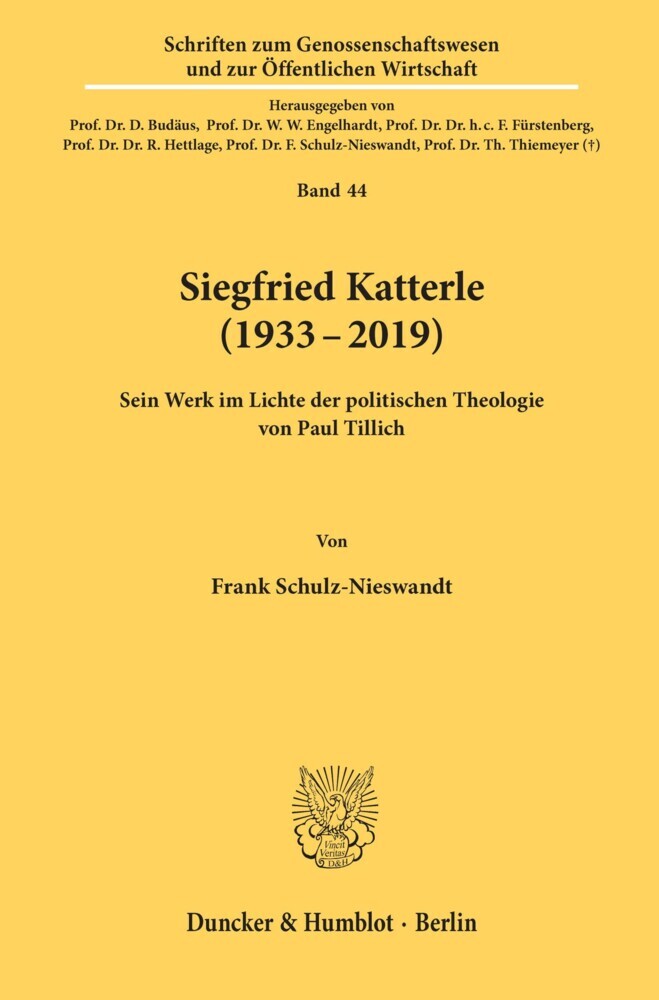 Siegfried Katterle (1933-2019). main product photo