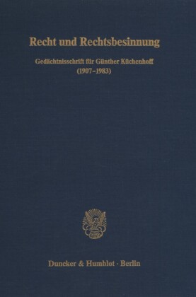 Recht und Rechtsbesinnung.