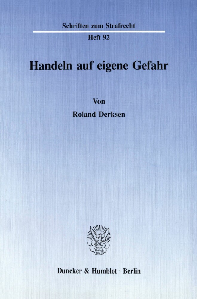 Handeln auf eigene Gefahr. main product photo
