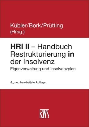 HRI II - Handbuch Restrukturierung in der Insolvenz main product photo