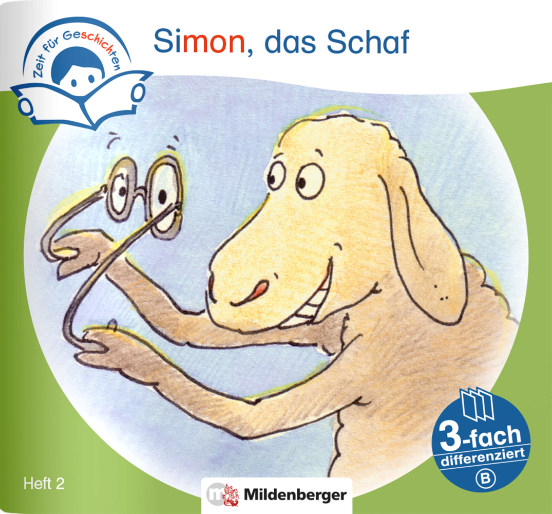 Zeit für Geschichten - 3-fach differenziert, Heft 2: Simon, das Schaf - B main product photo