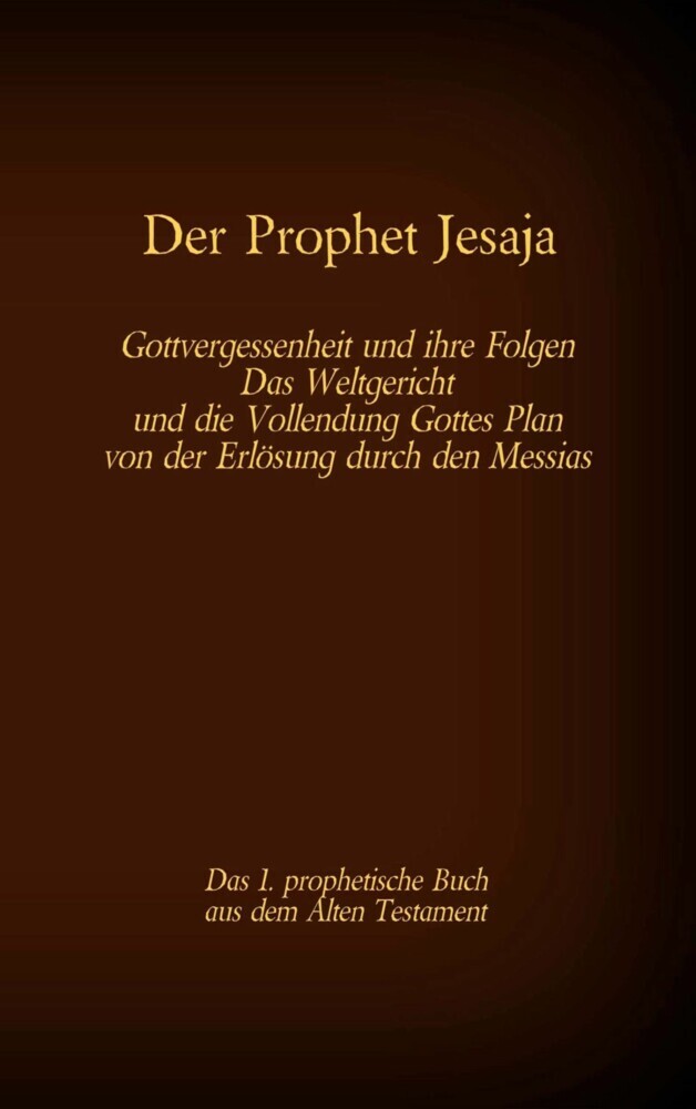 Der Prophet Jesaja, das 1. prophetische Buch aus dem Alten Testament der Bibel main product photo