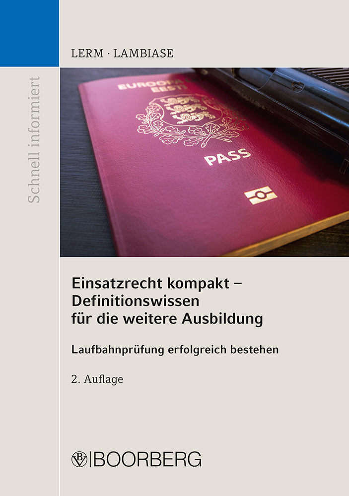Einsatzrecht kompakt - Definitionswissen für die weitere Ausbildung main product photo