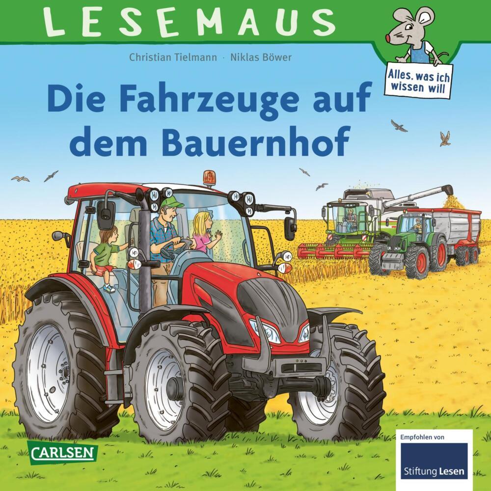 LESEMAUS 187: Die Fahrzeuge auf dem Bauernhof main product photo