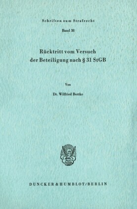 Rücktritt vom Versuch der Beteiligung nach    31 StGB.