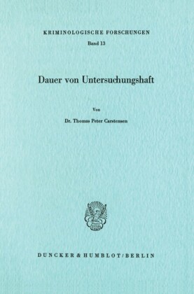 Dauer von Untersuchungshaft.