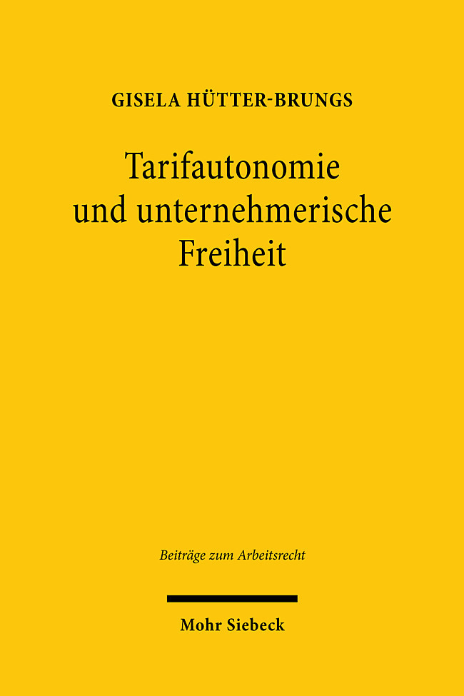 Tarifautonomie und unternehmerische Freiheit main product photo