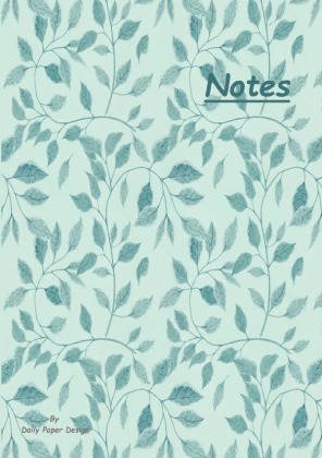 Notizbuch A5 dotted [Blue Leaves - Blaue Blätter] Softcover v...