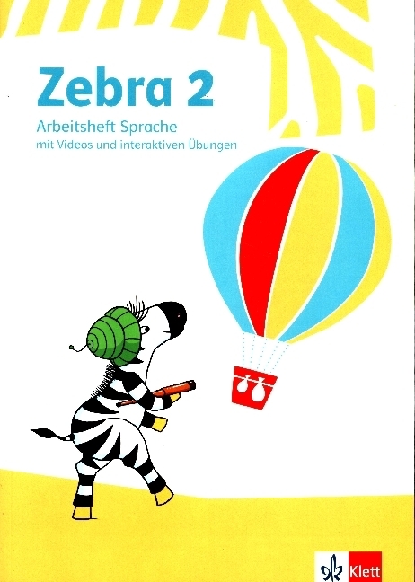 Zebra 2, Arbeitsheft Sprache mit Videos und interaktiven Übungen Klasse 2 main product photo