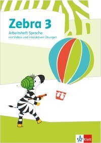 Zebra 3, Arbeitsheft Sprache mit Videos und interaktiven Übungen Klasse 3 main product photo