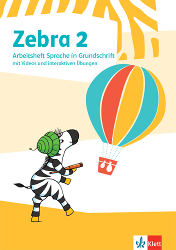 Zebra 2, Arbeitsheft Sprache in Grundschrift mit Videos und interaktiven Übungen Klasse 2 main product photo