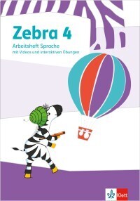 Zebra 4, Arbeitsheft Sprache mit digitalen Medien Klasse 4 main product photo