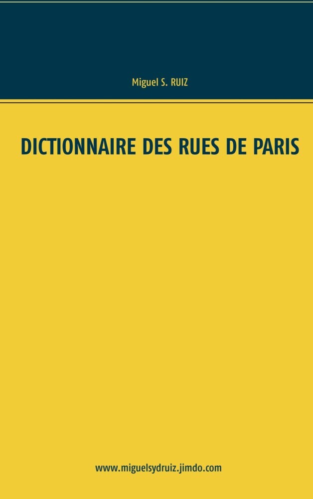 Dictionnaire des rues de Paris main product photo