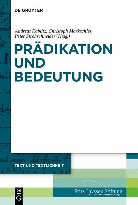 Prädikation und Bedeutung main product photo
