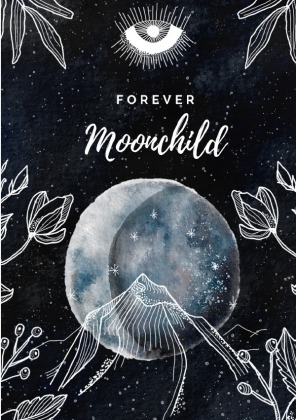 Notizbuch, Bullet Journal, Journal, Planer, Tagebuch "Forever Moonchild"