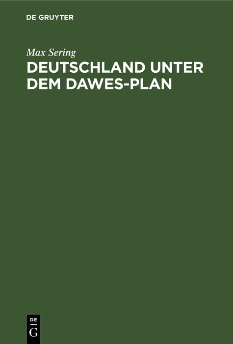 Deutschland unter dem Dawes-Plan main product photo