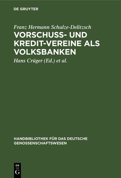 Vorschuss- und Kredit-Vereine als Volksbanken main product photo