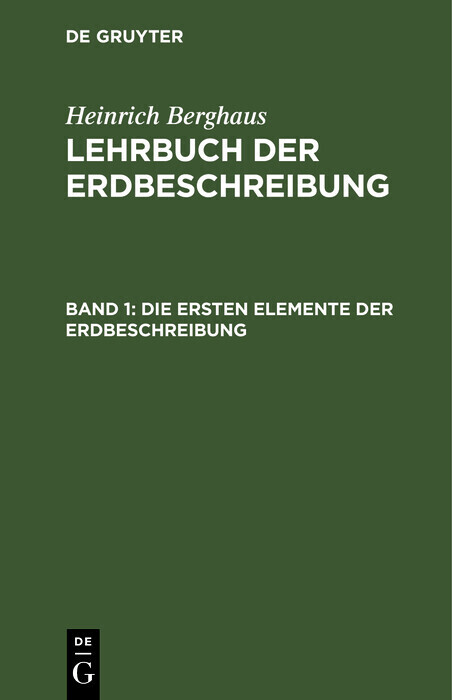 Die ersten Elemente der Erdbeschreibung main product photo