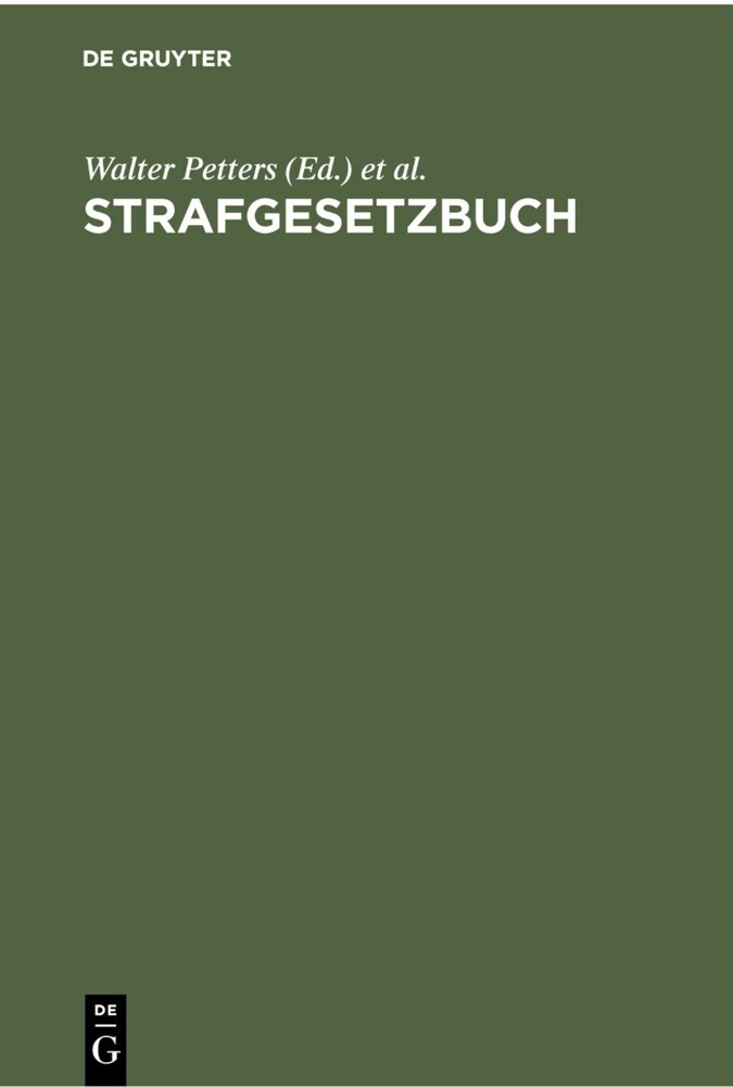 Strafgesetzbuch main product photo