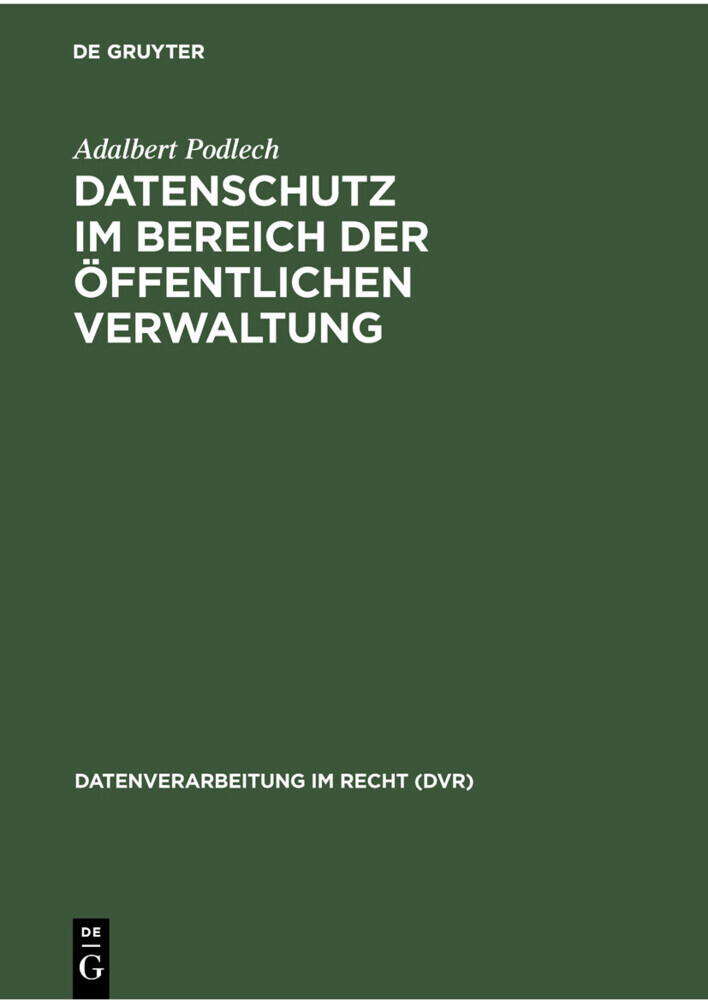 Datenschutz im Bereich der öffentlichen Verwaltung main product photo