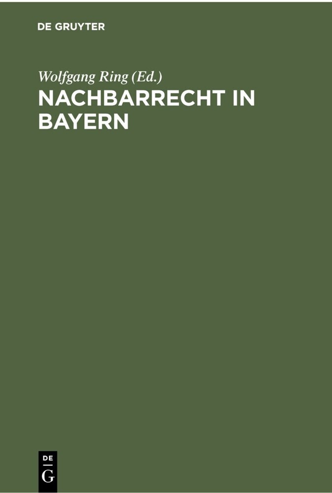 Nachbarrecht in Bayern main product photo