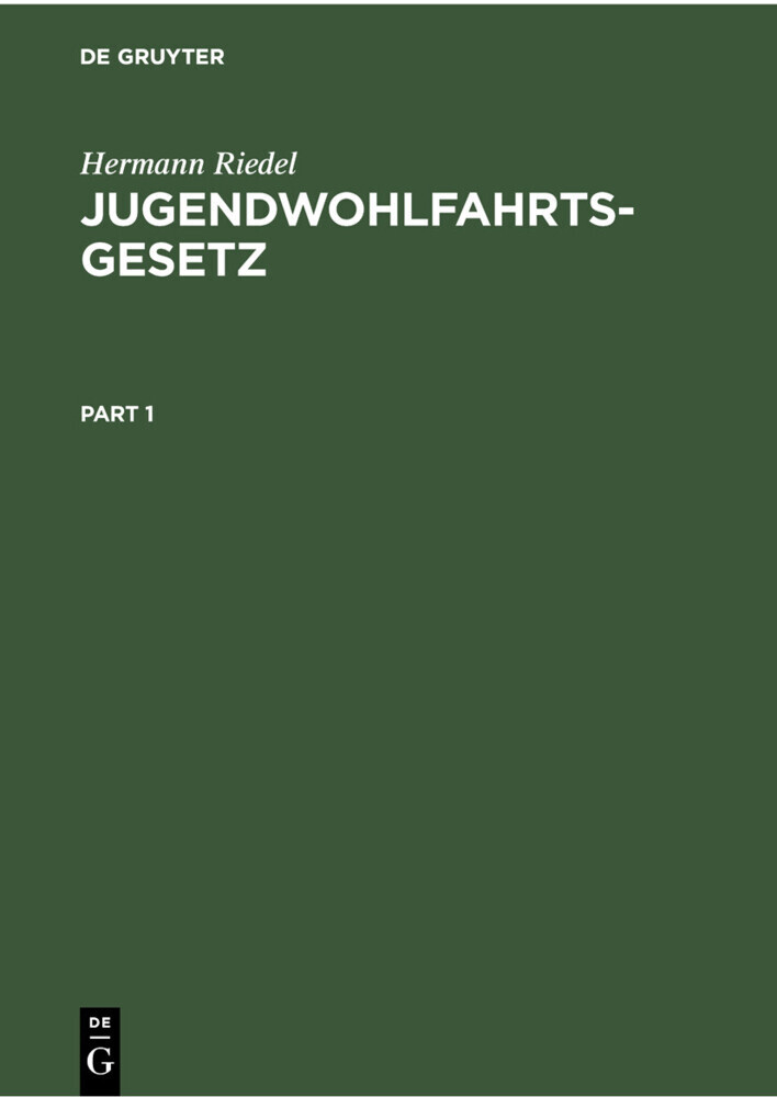 Jugendwohlfahrtsgesetz main product photo