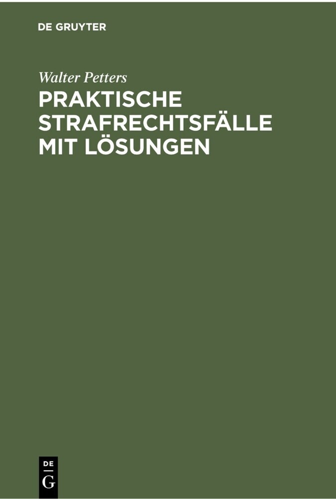 Praktische Strafrechtsfälle mit Lösungen main product photo