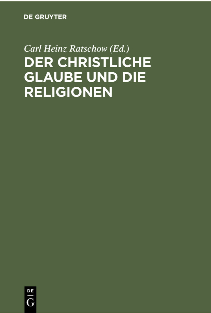 Der christliche Glaube und die Religionen main product photo