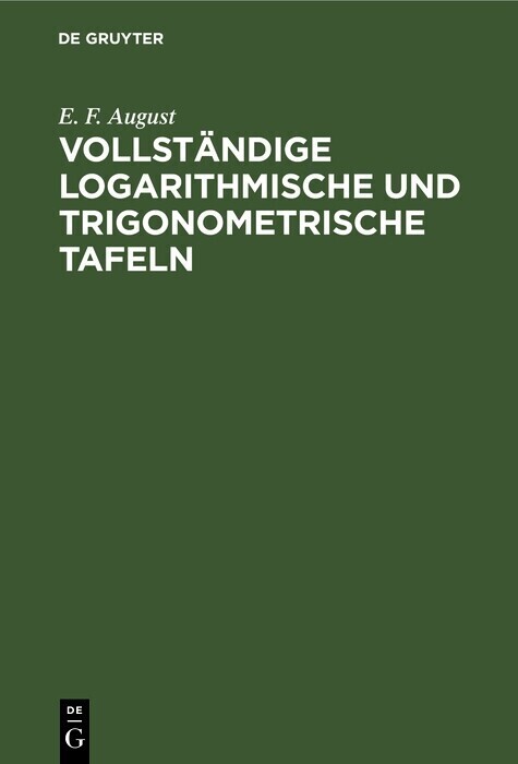 Vollständige logarithmische und trigonometrische Tafeln main product photo