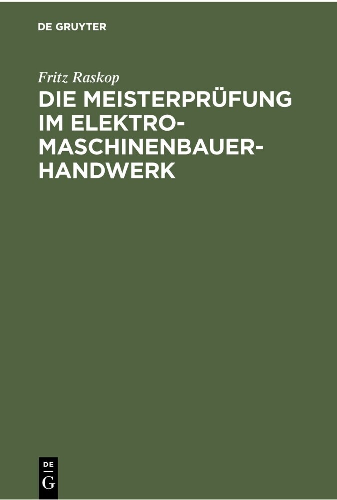 Die Meisterprüfung im Elektro-Maschinenbauer-Handwerk main product photo