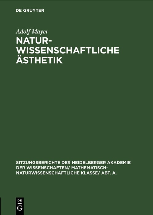 Naturwissenschaftliche Ästhetik main product photo