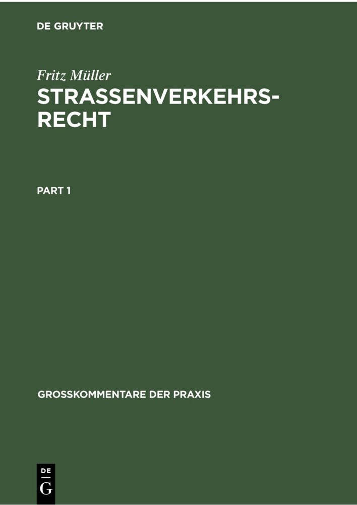 Straßenverkehrsrecht main product photo