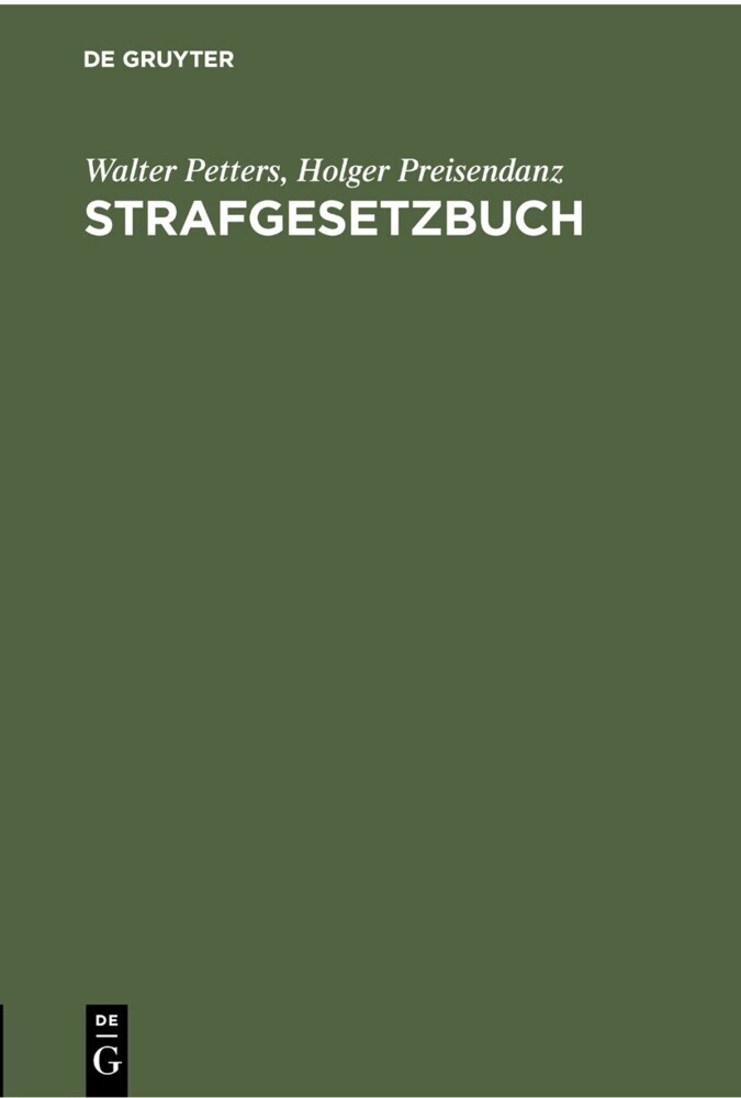 Strafgesetzbuch main product photo