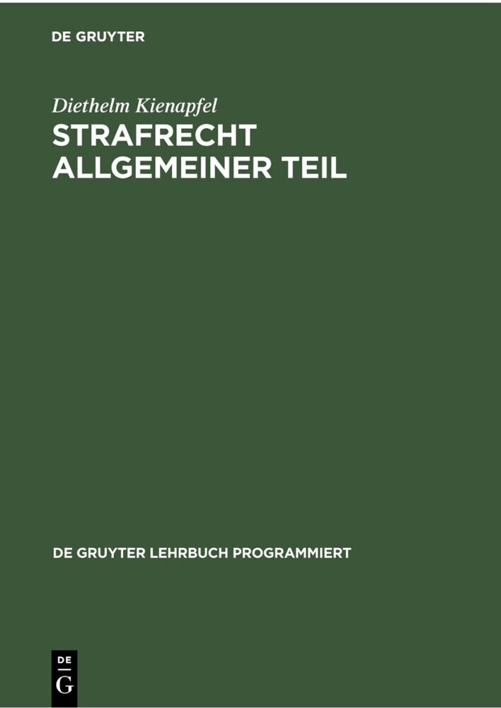 Strafrecht Allgemeiner Teil main product photo