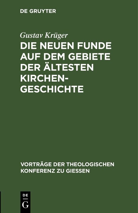 Die neuen Funde auf dem Gebiete der ältesten Kirchengeschichte main product photo
