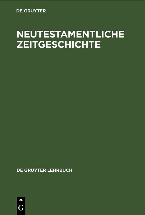 Neutestamentliche Zeitgeschichte main product photo