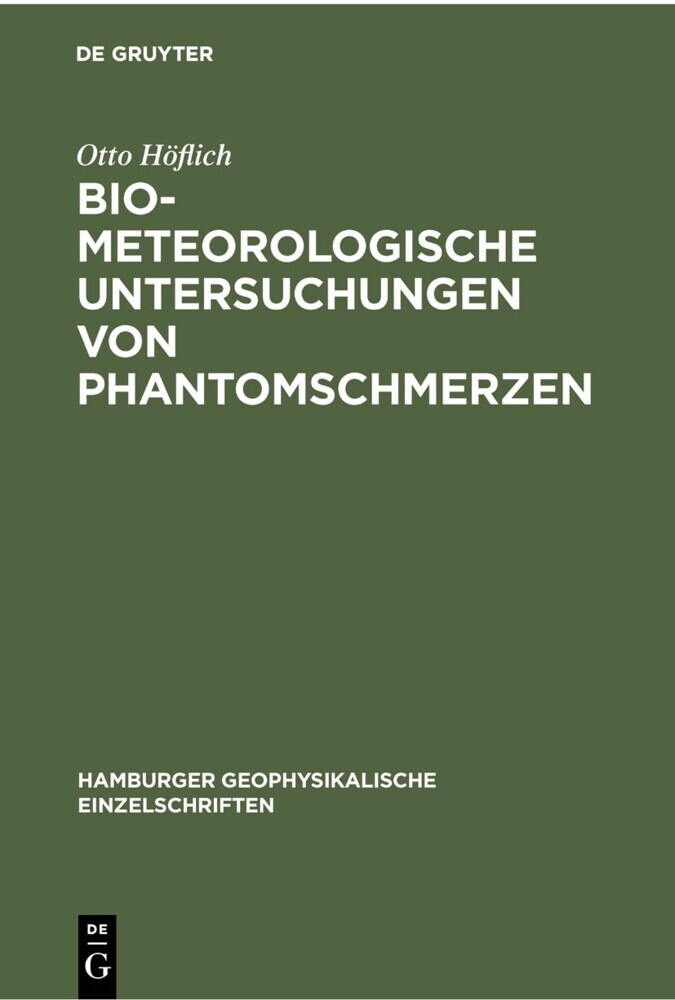 Biometeorologische Untersuchungen von Phantomschmerzen main product photo